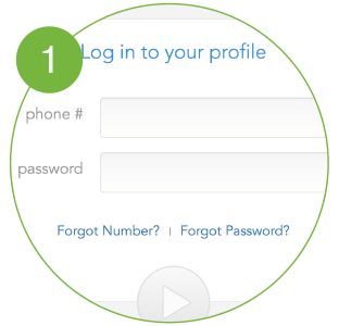 Picture of login your profile.