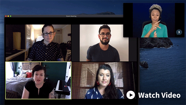 A GIF of a Zoom call